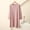 Pink, variant on Sakmal Flannel Nightgowns for Women MooMoo Winter Pajama Sleep Dress Long Sleeve Gray Crew Neck Nightgowns for Women XXL