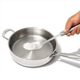 thumbnail image 3 of Cuchara para cocinar OXO Steel, acero inoxidable ranurado, 3 of 6