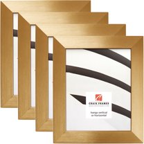 Craig Frames Modern Aesthetics 150, 8.5x11 inch Picture Frame, Gold, Set of 4