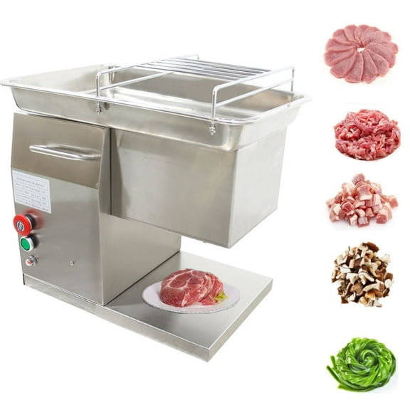 10MM Commercial Electric Meat Cutter Pork Beef Mutton Stainless Meat Slicer Meat Cuber TJ90T-B
