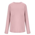 thumbnail image 5 of Lightweight Long Sleeve Workout Tops for Women Gym Running Athletic Sun Protection Shirts (Pink M), 5 of 5