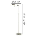 thumbnail image 5 of 10W LED Adjustable Metal Floor Lamp with Swing Arm, Chrome, 5 of 5