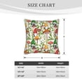 thumbnail image 4 of Bingfone Mushrooms Gnomes Linen Throw Pillow Covers Cushion Case Pocket Button Vintage Farmhouse Pillowcase For Sofa Couch Bed 16"X16", 4 of 9