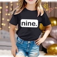 thumbnail image 5 of Girl Clothes Size 24 Months Long Sleeve Long Shirt Shirts For Teen Kids Girls Child Short Sleeve Prints T Shirt Trendy Girls Fans Present Tops, 5 of 6