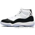 thumbnail image 1 of NIKE Air Jordan 11 hombres zapatos de baloncesto Original platino tinte gorra y vestido UNC gimnasio rojo Gamma azul para hombre entrenador 378037-003, 1 of 4