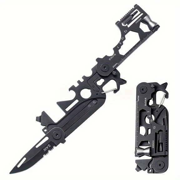 Multi-Functional Tool Card Edc Outdoor Folding Wrench Tool Knife Stainless Steel Multi-Functional Combination Knife Card.