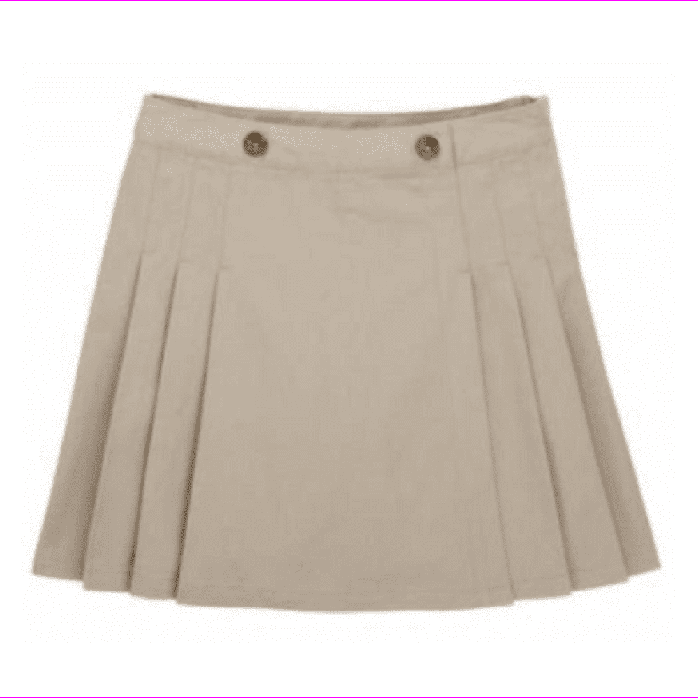 French Toast Girls Peached Twill Pleated Scooter 