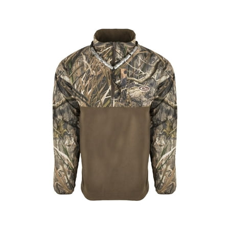 Drake Men s Quarter Zip Refuge Eqwader Jacket Mossy Oak Shadow Grass Habitat 2XL