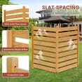thumbnail image 4 of Slsy Valla de Aire Acondicionado, Cerramiento para Equipos de Piscina de 2 Paneles, 48" An x 48" Al Pantallas de Privacidad, Valla de Madera para Basureros y Jardín, Panel de Privacidad Exterior, 4 of 8