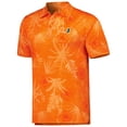 thumbnail image 2 of Men's Colosseum Orange Miami Hurricanes Palms Team Polo, 2 of 3