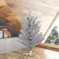 thumbnail image 4 of Vickerman 4' x 35" Vintage Aluminum Artificial Christmas Tree, Unlit, 4 of 4