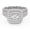 White Gold, variant on Double Halo Bridal Set Ring for Women, 2 Carat (ctw) Round Cut Lab Grown Diamond Half Eternity Engagement Wedding Ring In 14K White Gold Over Sterling Silver F-G-H SI Quality -6