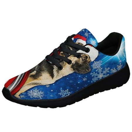 

German Shepherd ChriStas Shoes Sneakers Black Size 8