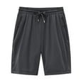 thumbnail image 2 of Wavsuf Mens Shorts Surf Beach Summer with Pockets Solid Casual Gray Swimwear Size 7XL, 2 of 7
