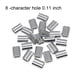 thumbnail image 5 of Scienceny 100 pack/lote hecho con aluminio resistente y duradero Clips de manga de bucle de prensado doble agujero fácil Jardín y Patio, 5 of 6