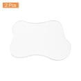 thumbnail image 3 of Unique Bargains 2pcs Acrylic Irregular Coaster, Creative Coaster Mug Pad Coffee Cup Coaster, Clear (7x6 Inch), 3 of 6
