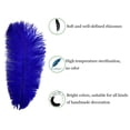 thumbnail image 3 of 10pcs natural male ostrich feathers 25-30cm/10-12inch Large fluff Blue, 3 of 5