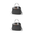 thumbnail image 1 of ZheElen Pack Lunch With Confidence Insulated Bento Bag Designed For Large Capacity With Strap+Black 2Set, 1 of 6