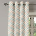thumbnail image 2 of Ambesonne Floral Grommet Curtain, Pastel Color Motifs, 50" x 108", Cream Salmon Pale Blue, 2 of 6