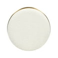 thumbnail image 3 of Jennifer Taylor Home Nebula 26" Backless Round Upholstered Counter Stool with Burl Wood, Ivory White Bouclé, 3 of 8