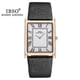 thumbnail image 3 of Ibso Ultra-thin Rectangle Dial Men's Quartz Watch Luxury Business Style Genuine Leather Strap Waterproof New Men Wristwatches, 3 of 5