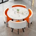 thumbnail image 4 of Green Floor Dining Table Set 4 Chairs Modern Negotiation Coffee Tables Kitchen Table A Manger Living Room Furniture GPF50YH My Lux Decor Round, 4 of 28