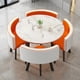 thumbnail image 4 of Green Floor Dining Table Set 4 Chairs Modern Negotiation Coffee Tables Kitchen Table A Manger Living Room Furniture GPF50YH My Lux Decor Round, 4 of 28