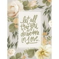 thumbnail image 3 of House Fenway 15x18 Black Modern Framed Museum Art Print Titled - Be Done in Love Floral, 3 of 5