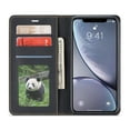 thumbnail image 2 of iPhone XR Wallet Case iPhone XR Luxury PU Leather Case, Book Folding Flip Retro Case with Kickstand, [RFID Blocking] Credit Card Slot Magnetic Closure Protective Cover, Black, 2 of 8