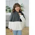thumbnail image 4 of Sherrylily Girls Fuzzy Fleece Hoodies Sweatshirt Casual Loose Pullover with Pockets 4-15 Years, 4 of 5