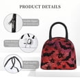 thumbnail image 4 of Balery Bats And Spiders Bolsa de Almuerzo para Mujeres, Caja de Almuerzo, Bolsa de Almuerzo Pequeña Impermeable, Tote de Almuerzo Reutilizable con Gran Capacidad, 4 of 6