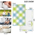thumbnail image 2 of Teal Diagonal Grid Towels Set of 2, Super Soft Absorbent Hand Towel Washcloth Bath Towels for Bathroom Hotel Kitchen Spa Gym 16 X 28 Inches, 2 of 7