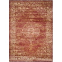SAFAVIEH Vintage Todor Traditional Area Rug, Rust, 9' x 12'