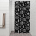 thumbnail image 2 of Black Occult Symbol Pattern Shower Curtain 36"x72" ,Bathroom Decorative Shower Curtains Set with 12 Hooks,Modern Waterproof Washable Shower Curtain, 2 of 6