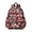 Geometric Square Red, variant on Geometric Triangle Brown Pattern Backpack for School, Cute School Bag with Adjustable Shoulder Straps and Padded Back, 13.4"x11"x4.7"