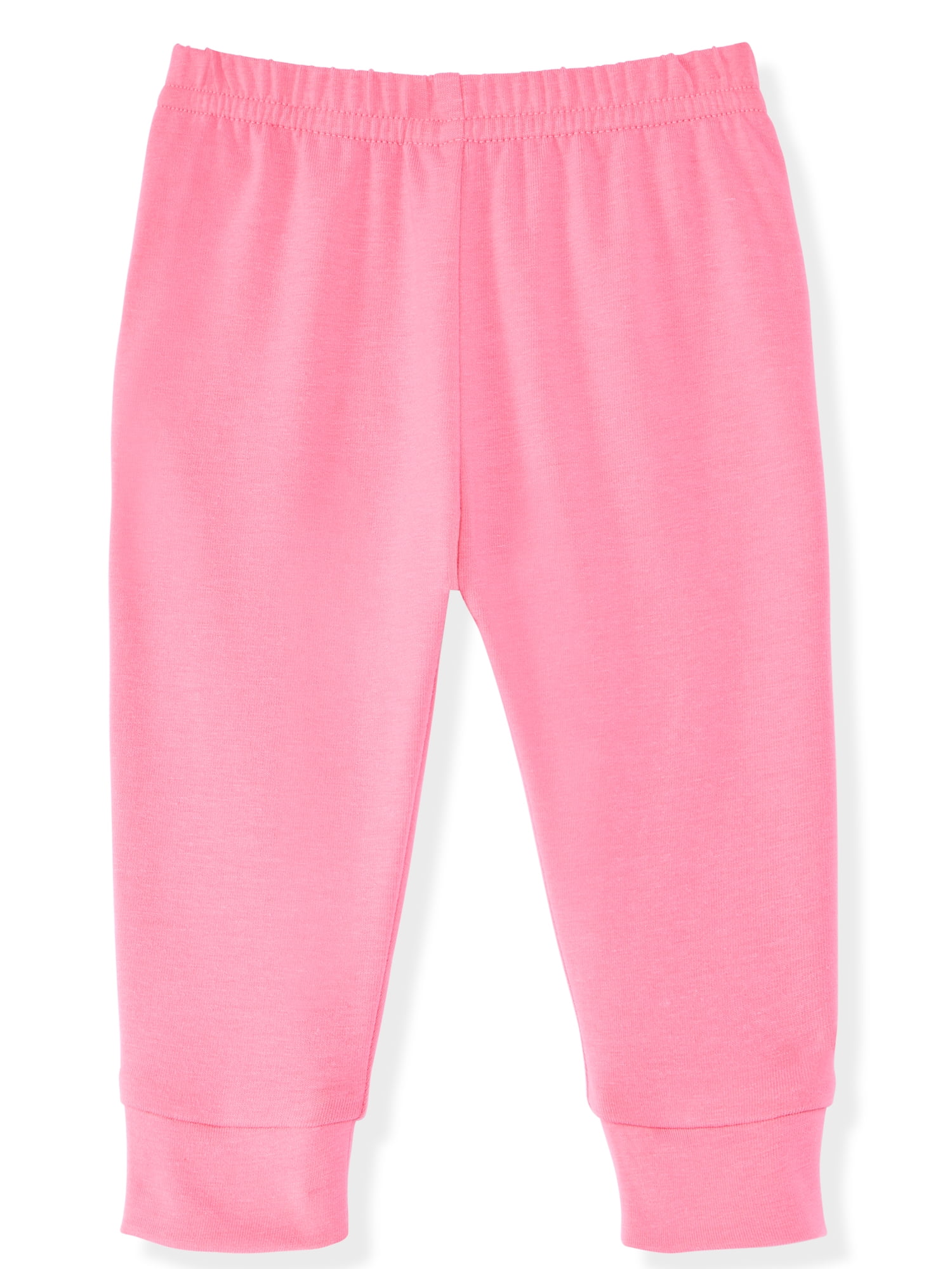 Garanimals Newborn & Baby Girl Cotton Solid Joggers, Sizes 0 - 24M