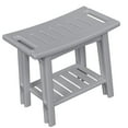 thumbnail image 4 of Banco de ducha, taburete, silla de baño, regalo con estante de almacenamiento y asa para sala de yoga Gris, 4 of 8