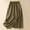 Khaki, variant on Mqqzkk Women Casual Cotton Linen Skirts Front Frill Tie High Waist Skirts A-Line Midi Skirt Cute Embroidery Summer Skirts