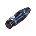 thumbnail image 2 of Neutrik NC5FXX-B 5 Pin DMX Plug Female XLR Cable Lighting Connector Black/Gold, 2 of 3