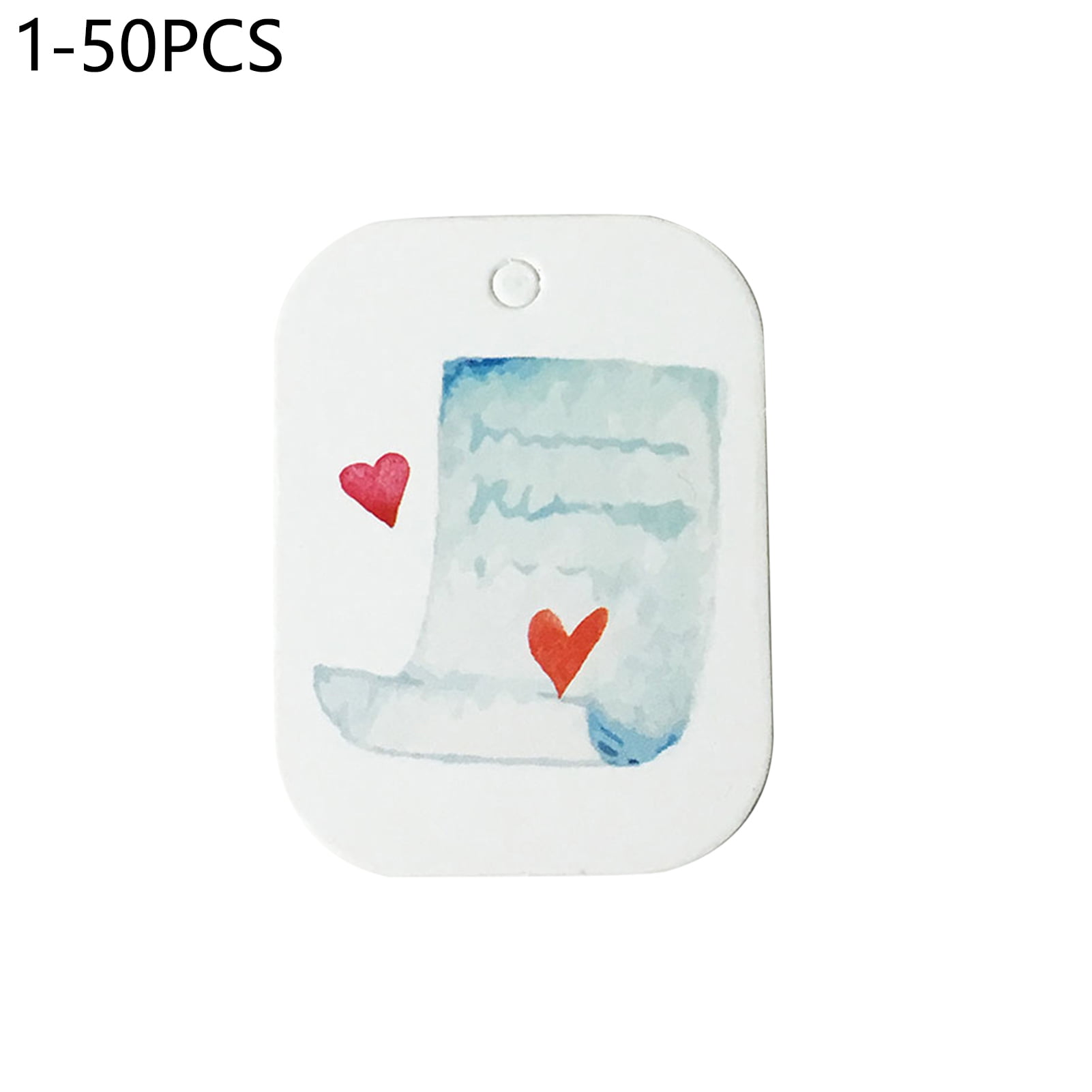 12 Holographic Valentine Heart Gift Tags Metallic Shiny 6 Bight Vibrant Colours 