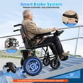 thumbnail image 6 of Flycity Electric Wheelchairs for Adults, Foldable Lightweight, 15 Miles Travel Range, Max Support 330 LBS, 500W Brushless Motors Power Motorized for Seniors, 6 of 10