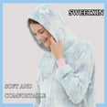 thumbnail image 4 of SWEETXIN Women's Snug Fit Unicorn One-Piece Pajamas, Glow-in-the-Dark Tie Dye Hooded Onesies Costume SizeM, 4 of 7