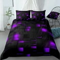 thumbnail image 2 of chaungfeng Geometric Black Queen Comforter Set,Light Honeycomb Bedding Set 3 Piece in A Bag,Bed Sheet Set Geometry Decor,Microfiber Lightweight All Season, 2 of 6