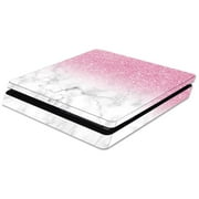 MightySkins SOPS4SL-Marble Glitz Skin for Sony PS4 Slim Console - Marble Glitz