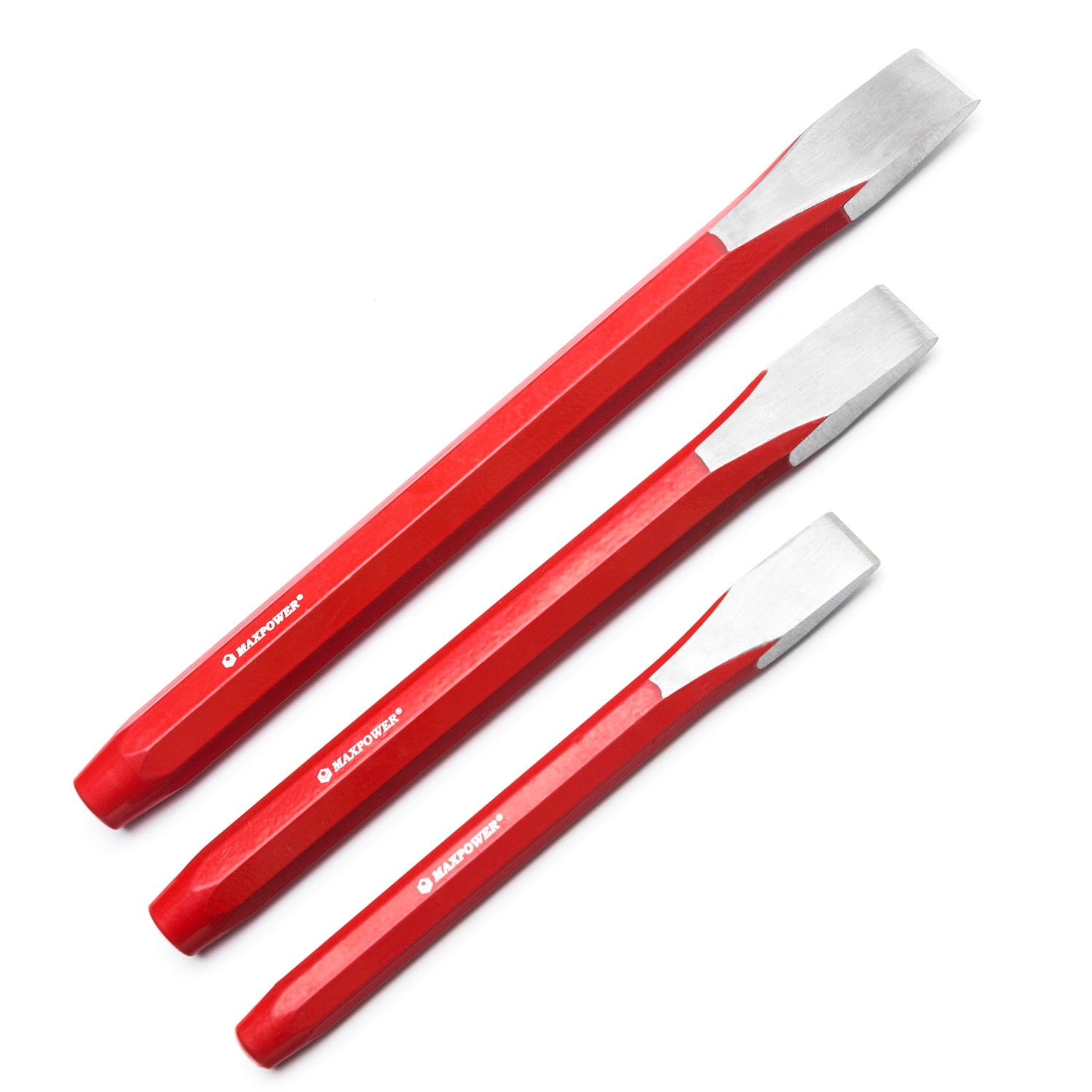 MAXPOWER 3Piece Octagonal Steel Cold Chisel Set