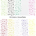 thumbnail image 4 of PVCS Nail Art Christmas Color Snowflake Christmas Nail Transfer Sticker 10 Styles, 4 of 9