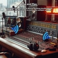 thumbnail image 3 of Microphone M-VAVE Microphone Wireless Xlr Transmitter and Receiver Wireless Mic System for Dynamic Microphones Dual-channel Wireless Microphone Transmitters Receivers 24bit/48KHz, 3 of 7