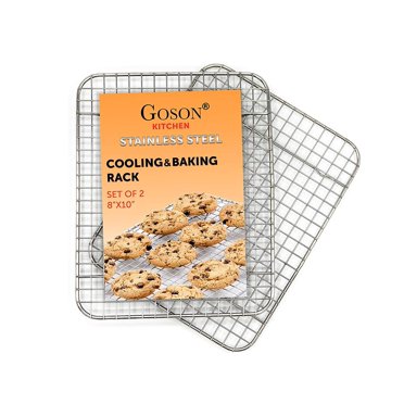 2pcs Heavy Duty Cooling Wire Rack for Baking Roasting Grilling Oven for ...