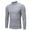 Gray, variant on purcolt Men's Mock Neck Long Sleeve Shirts Basic Thermal Undershirt Lightweight Casual Work Pullover Tops