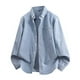 thumbnail image 1 of Blusa y camisa de manga larga con cuello vuelto para hombre, blusa informal a cuadros a la moda con botones y cuello vuelto, blusa de poliéster para hombre, 1 of 2